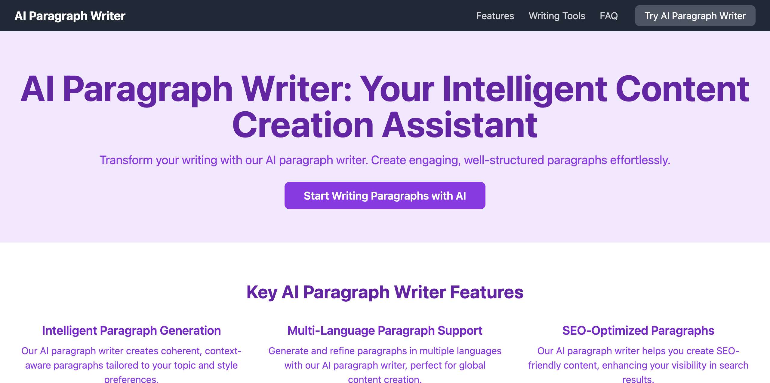 AI Paragraph Writer