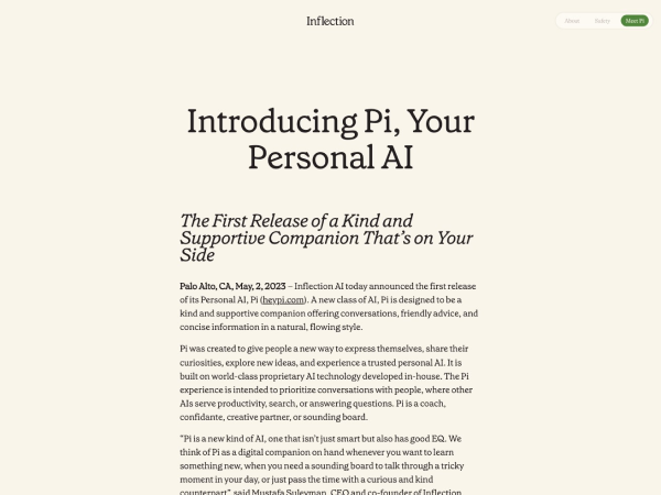 Pi-Inflection AI