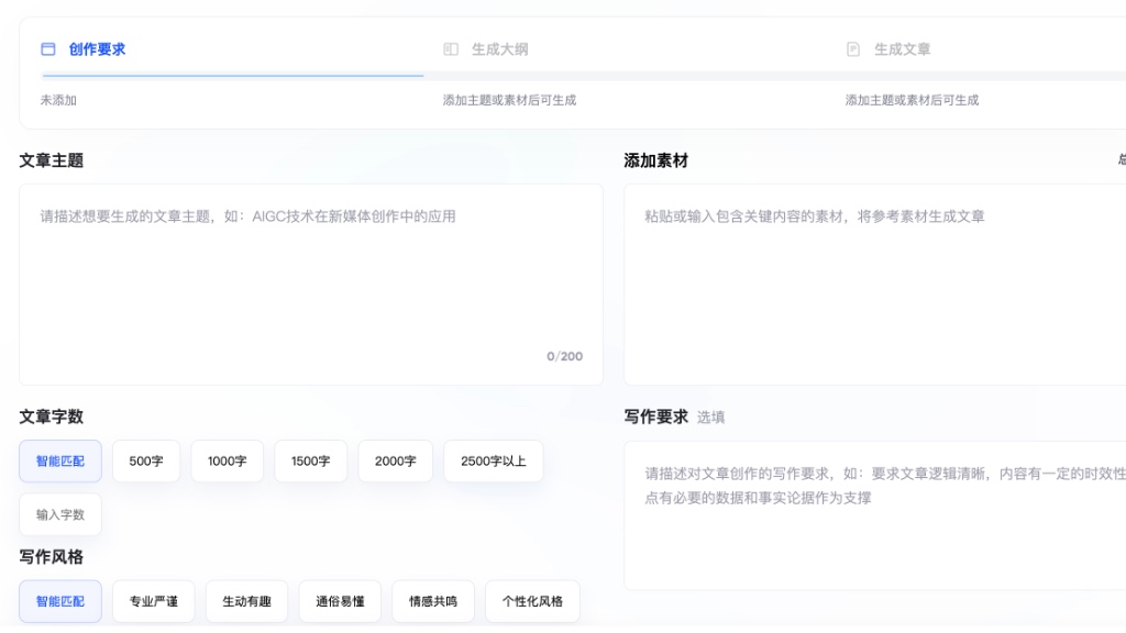 AI新媒体文章
